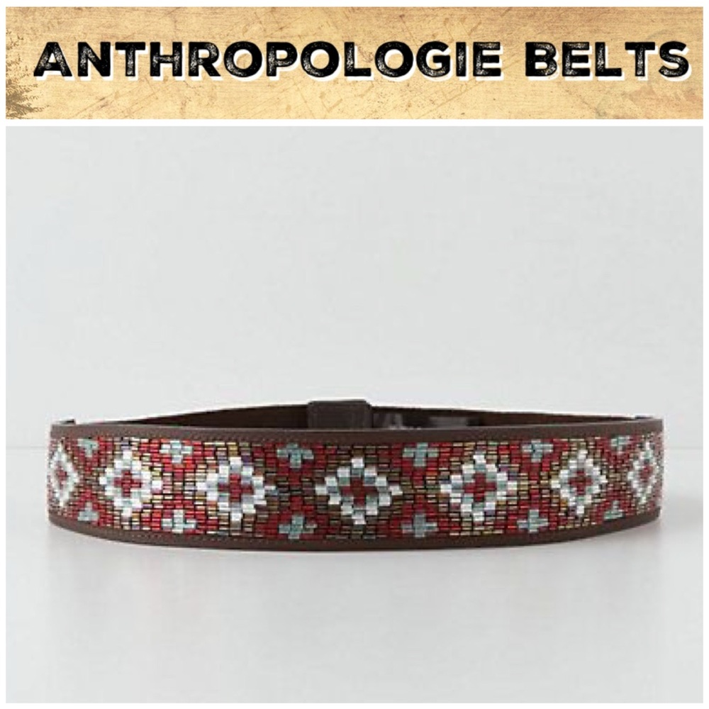 Anthro “Crossed Beads Belt”